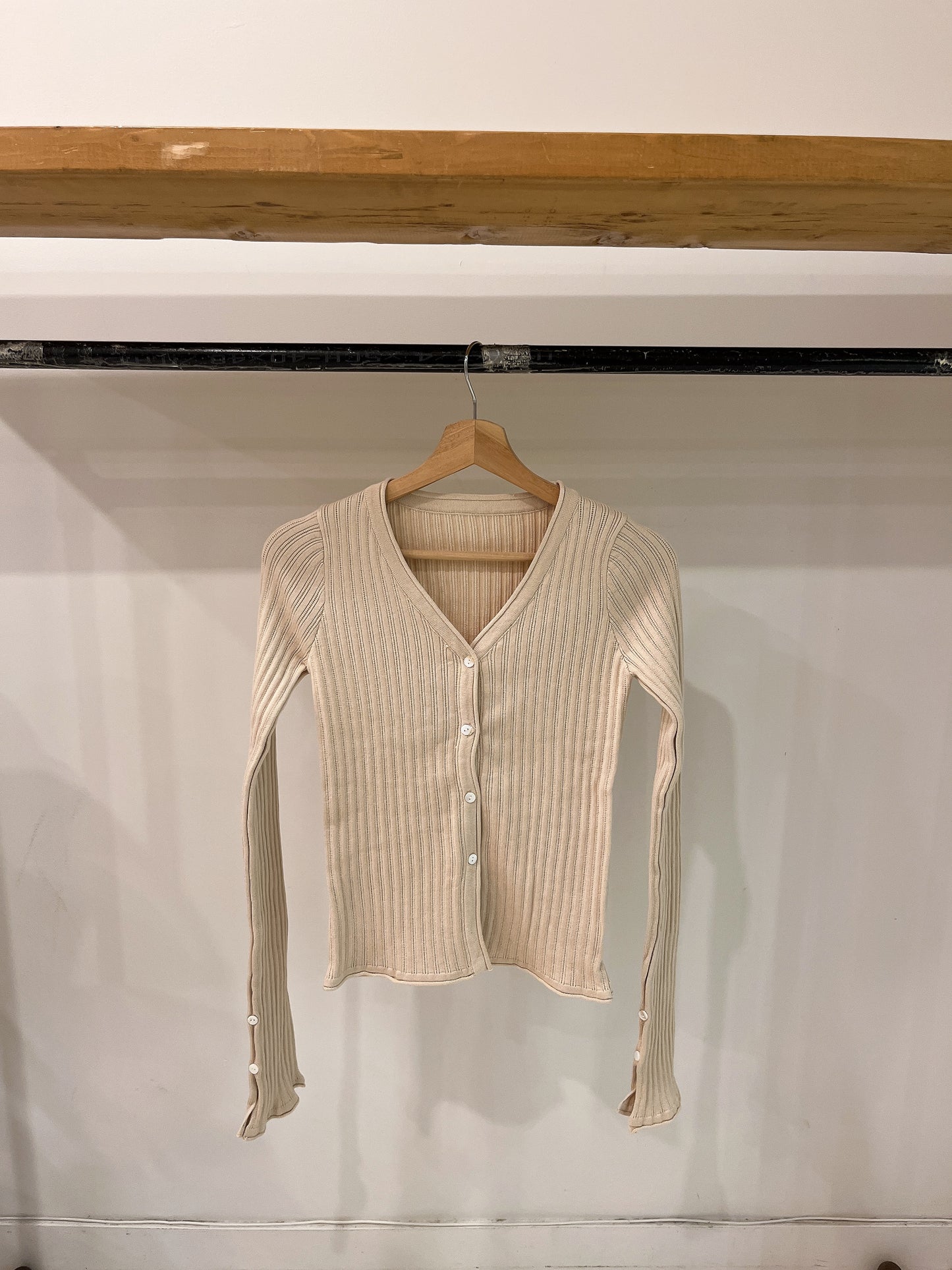 PERRIO Ribbed cardigan