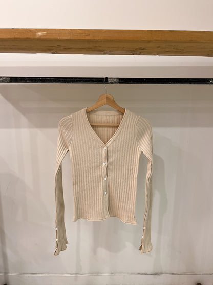 PERRIO Ribbed cardigan