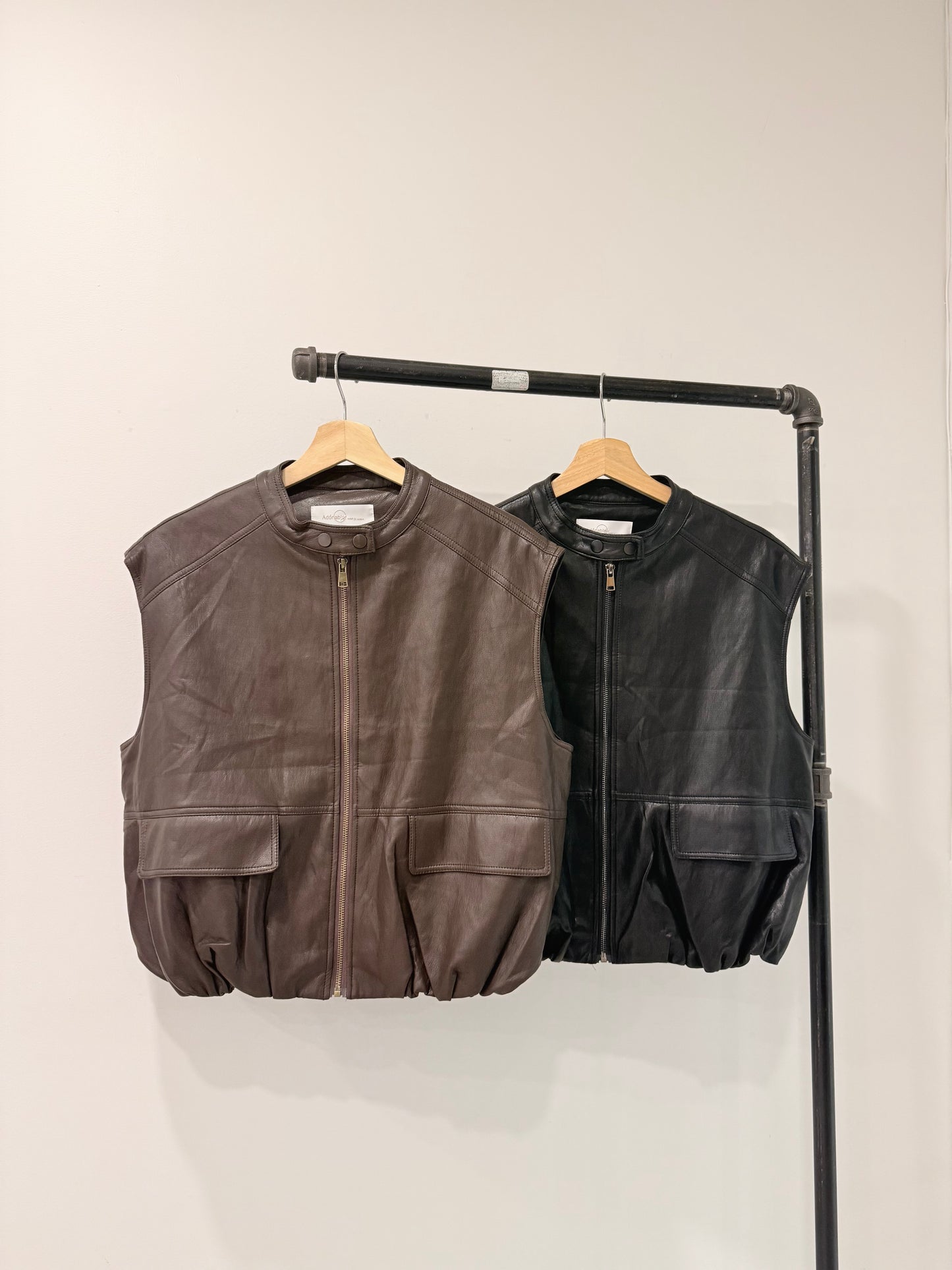 ANOR Vegan leather vest