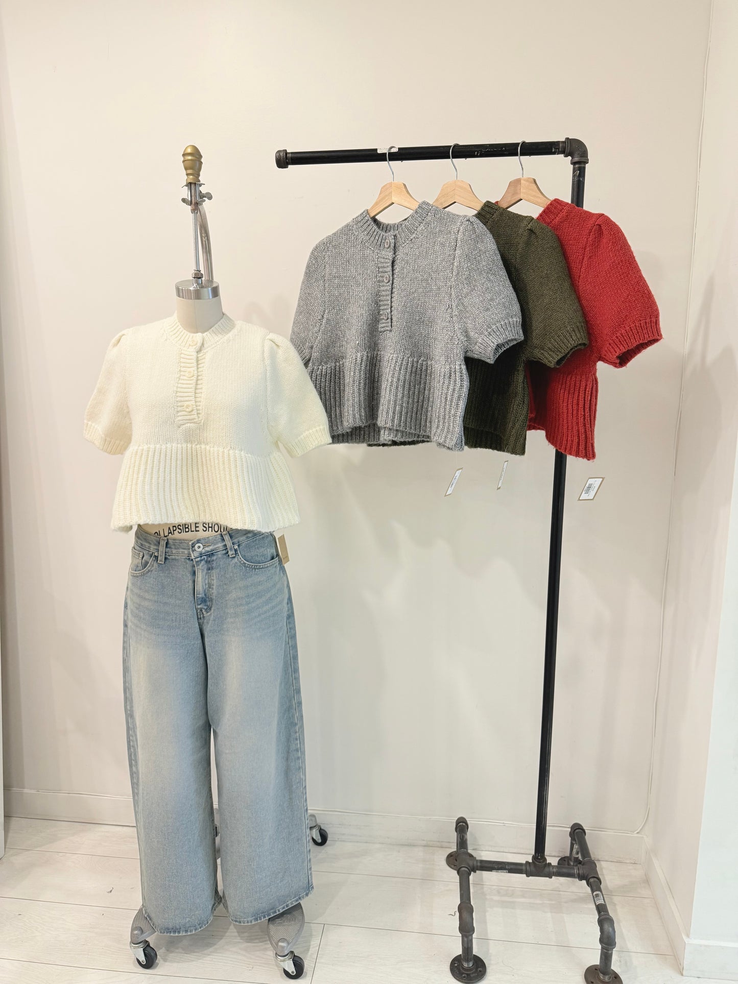 LEX Knit peplum top