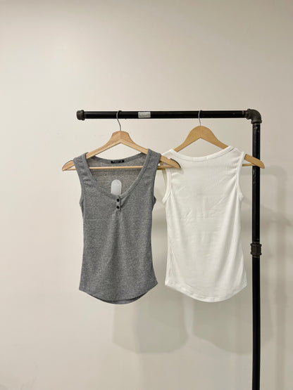 ESME Ribbed henley tank
