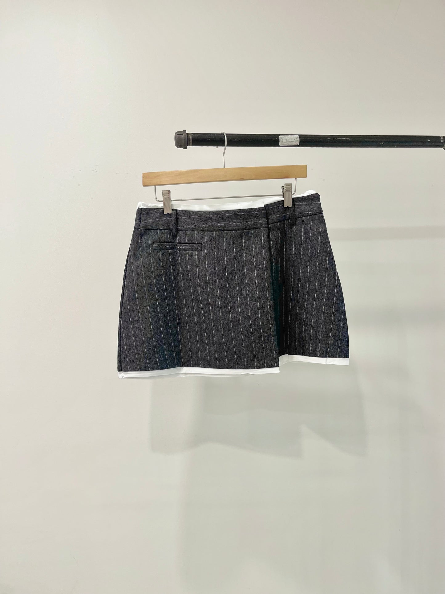 MABEL Pinstripe mini skirt