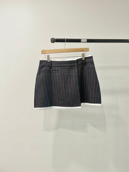 MABEL Pinstripe mini skirt