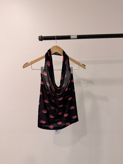 SCARLETT Lip-print halter
