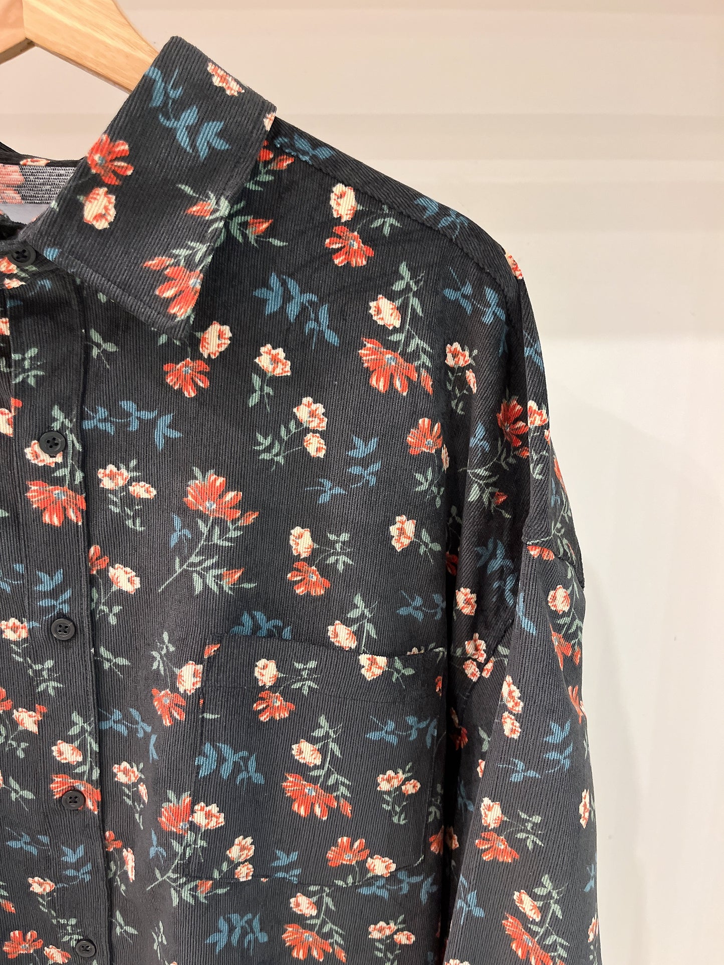 RANTON Floral corduroy shirt