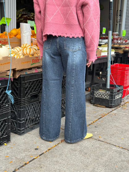 SELLE Diagonal seam jeans