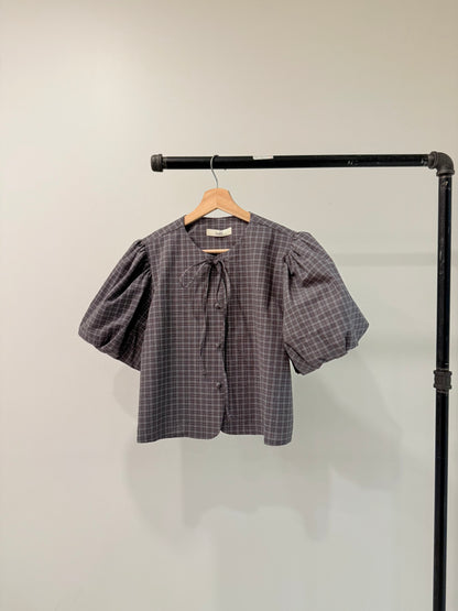 POSE Plaid tie shirt