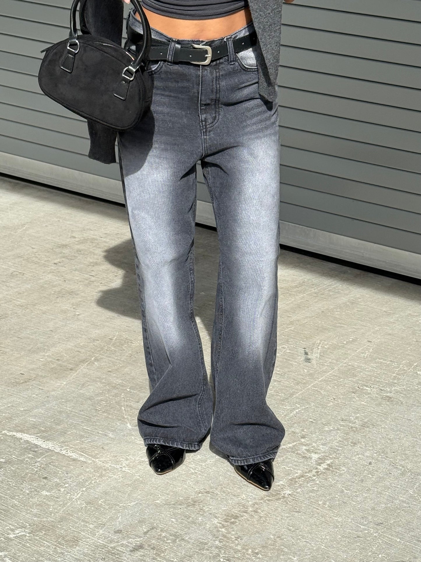 STONE Acid washed baggy jeans