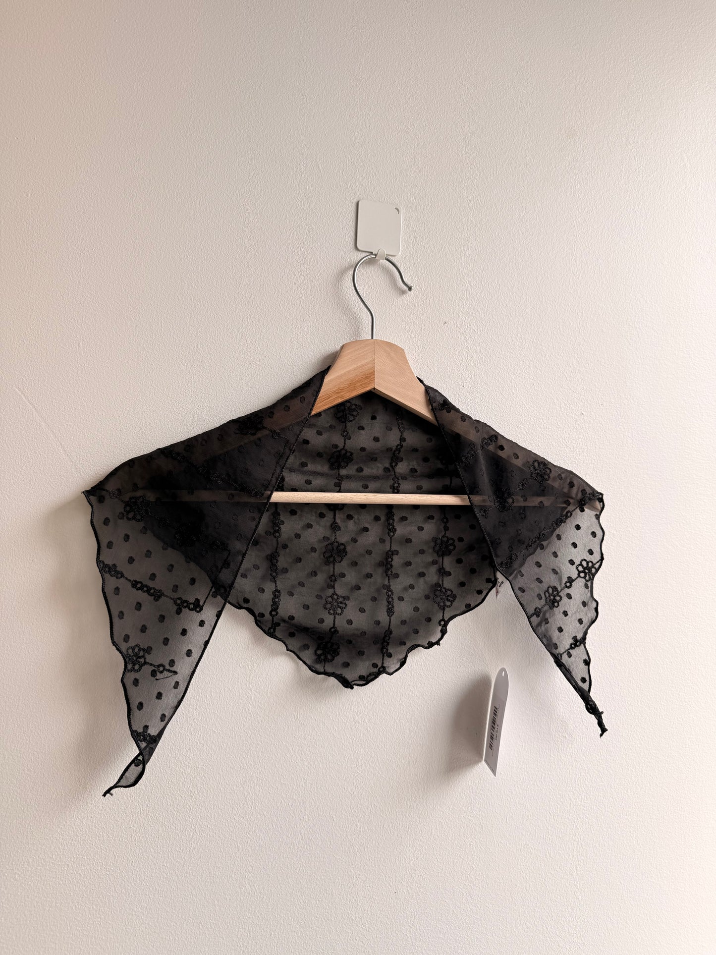 JIN Embroidery mini scarf