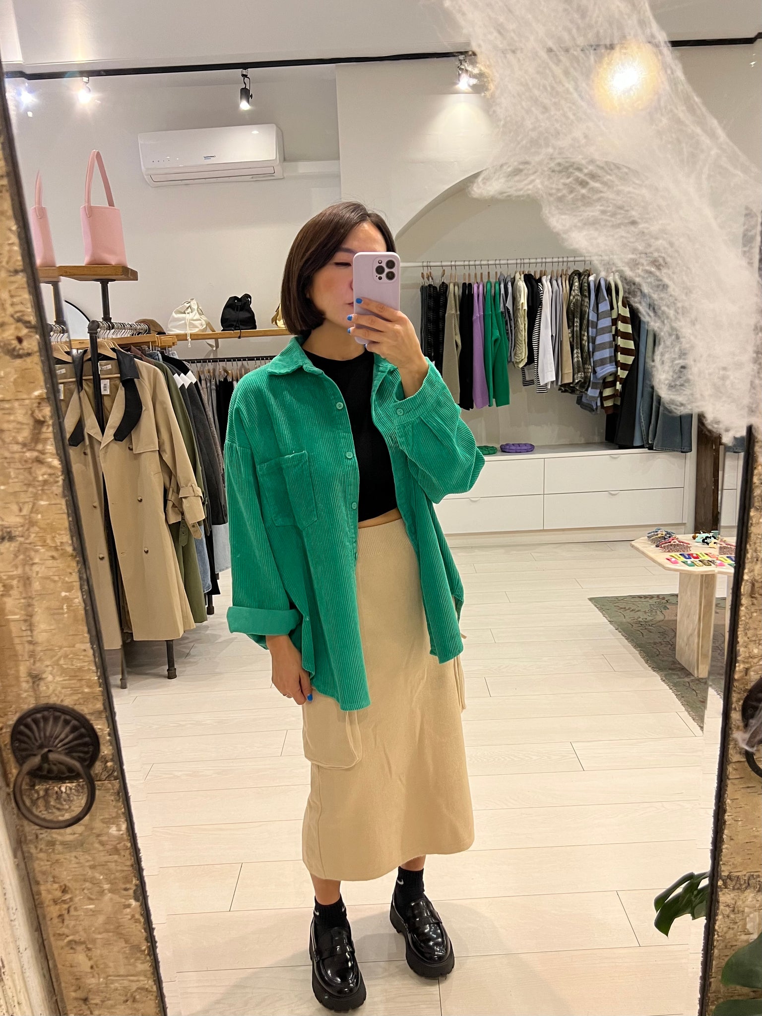 CREN Oversized corduroy shirt
