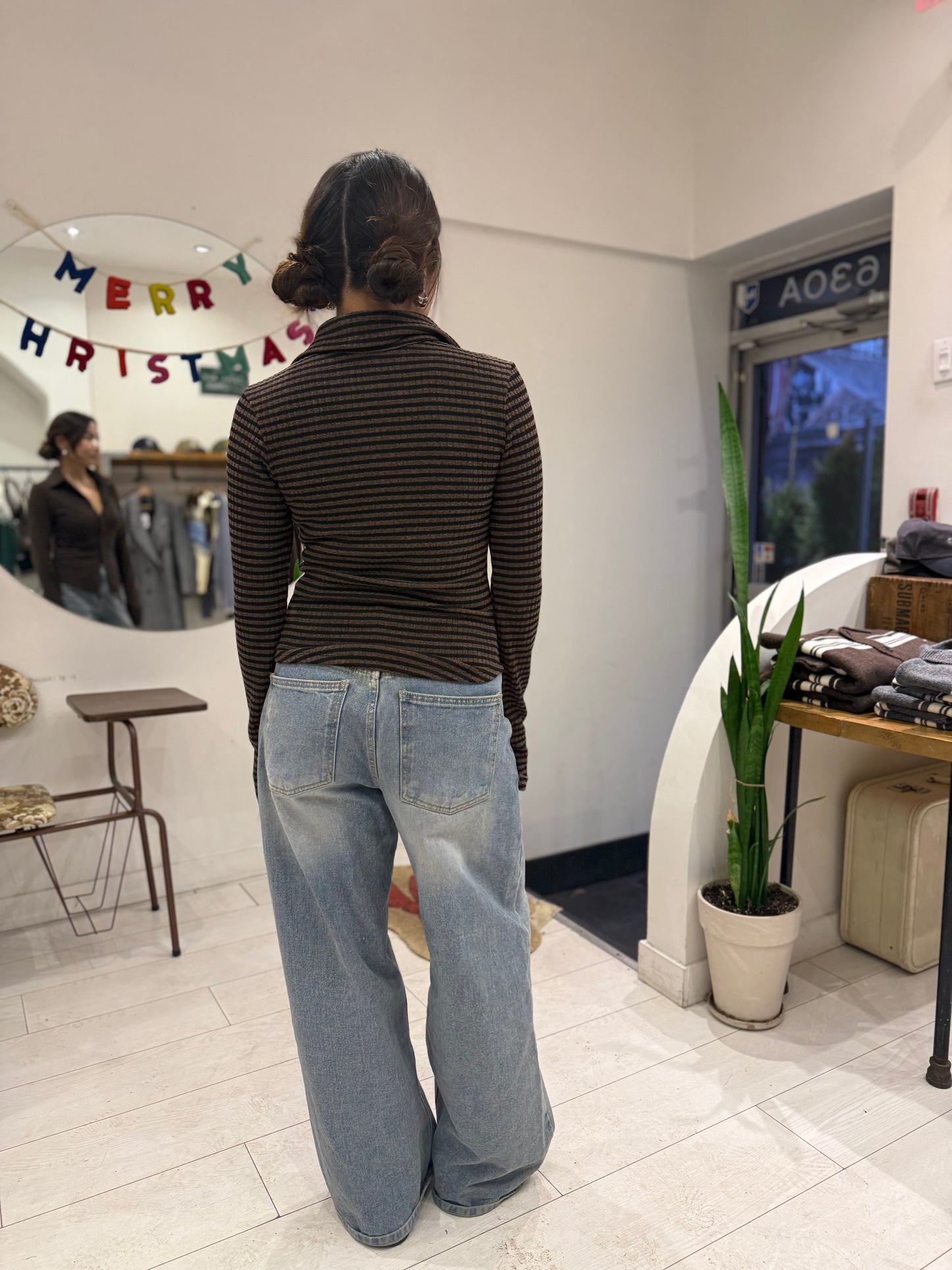 RAE Stripe knit shirt