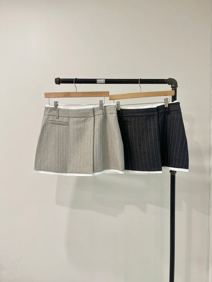 MABEL Pinstripe mini skirt