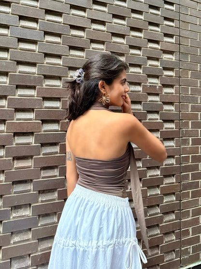 ZAMO One shoulder choker top