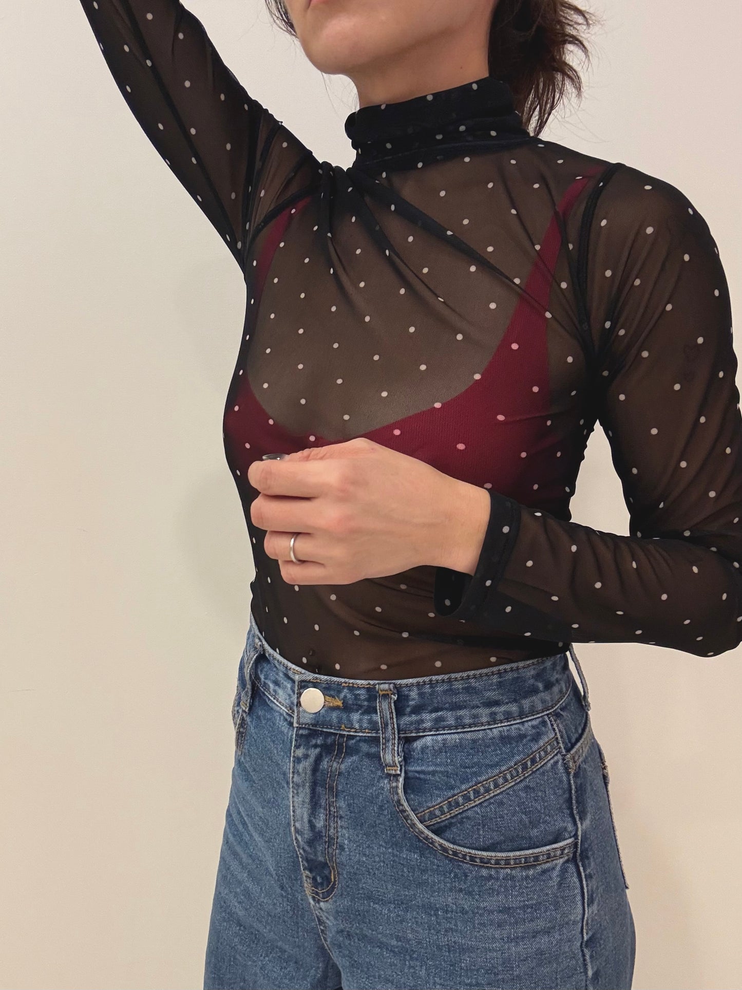 DADA Polkadot mesh top