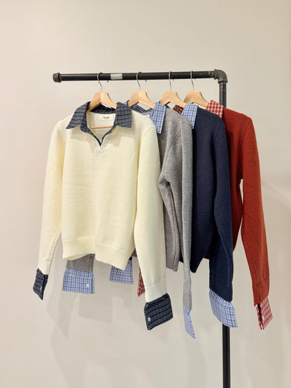 RIAN  Faux layered knit