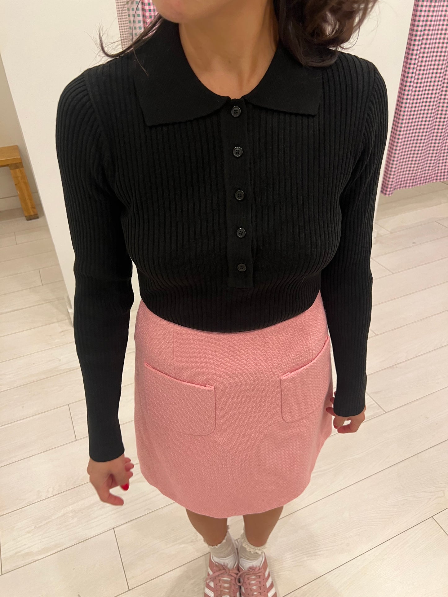 MEET Button knit top