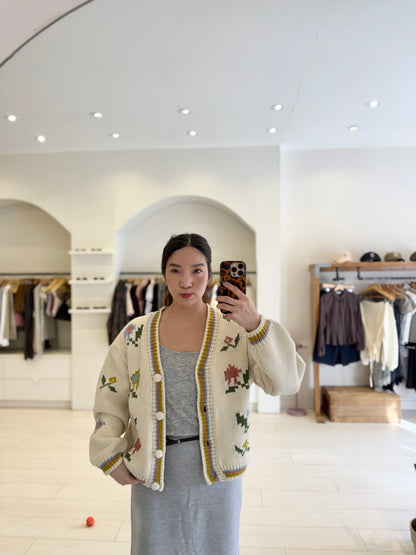 TOPIO Flower cardigan