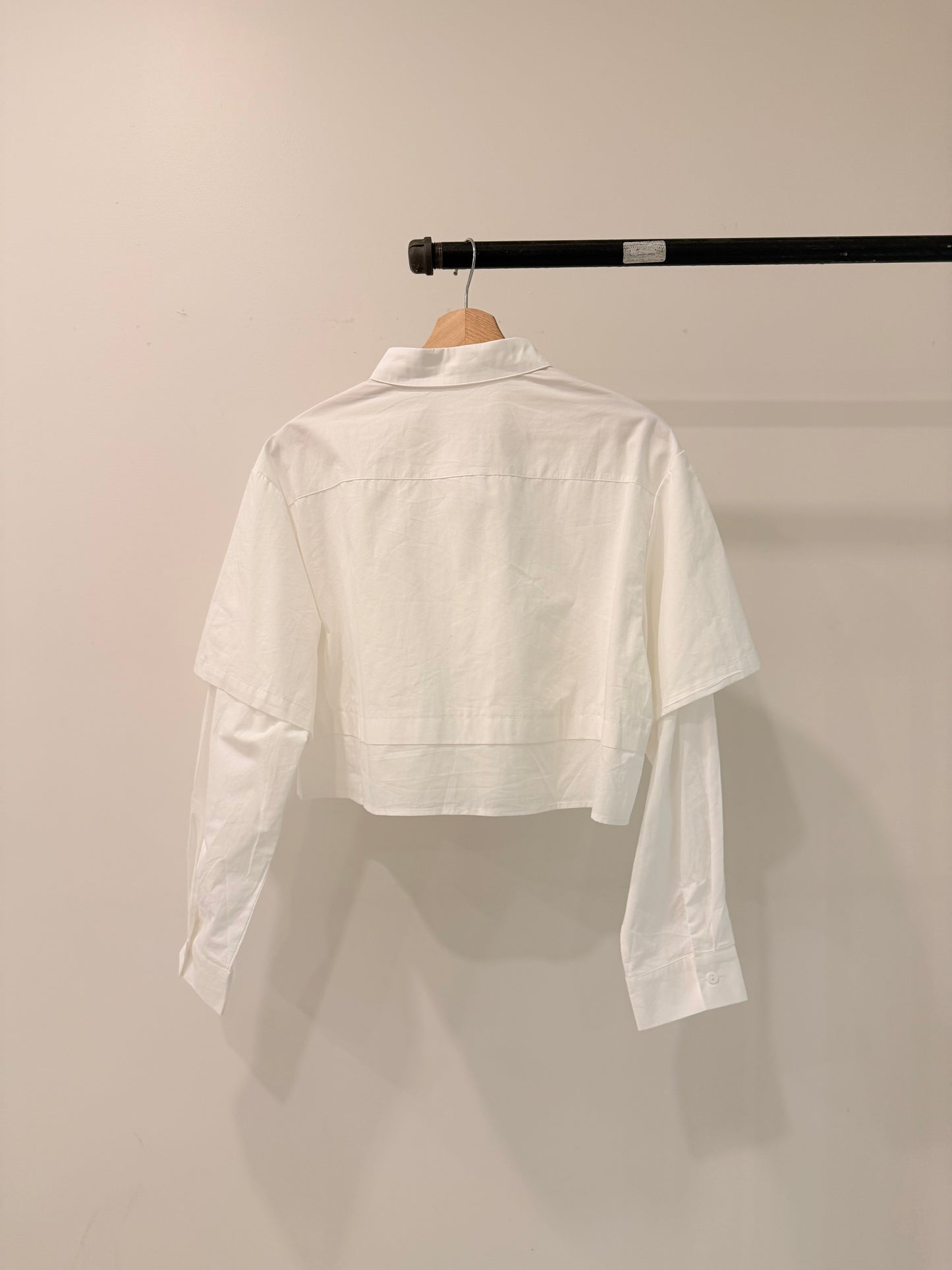 RONNY Layered crop shirt