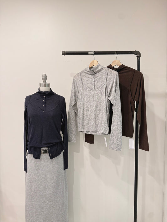 MUTE Soft cardigan set