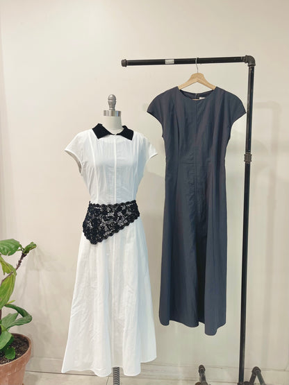 SOPHIE Cap-sleeve midi dress