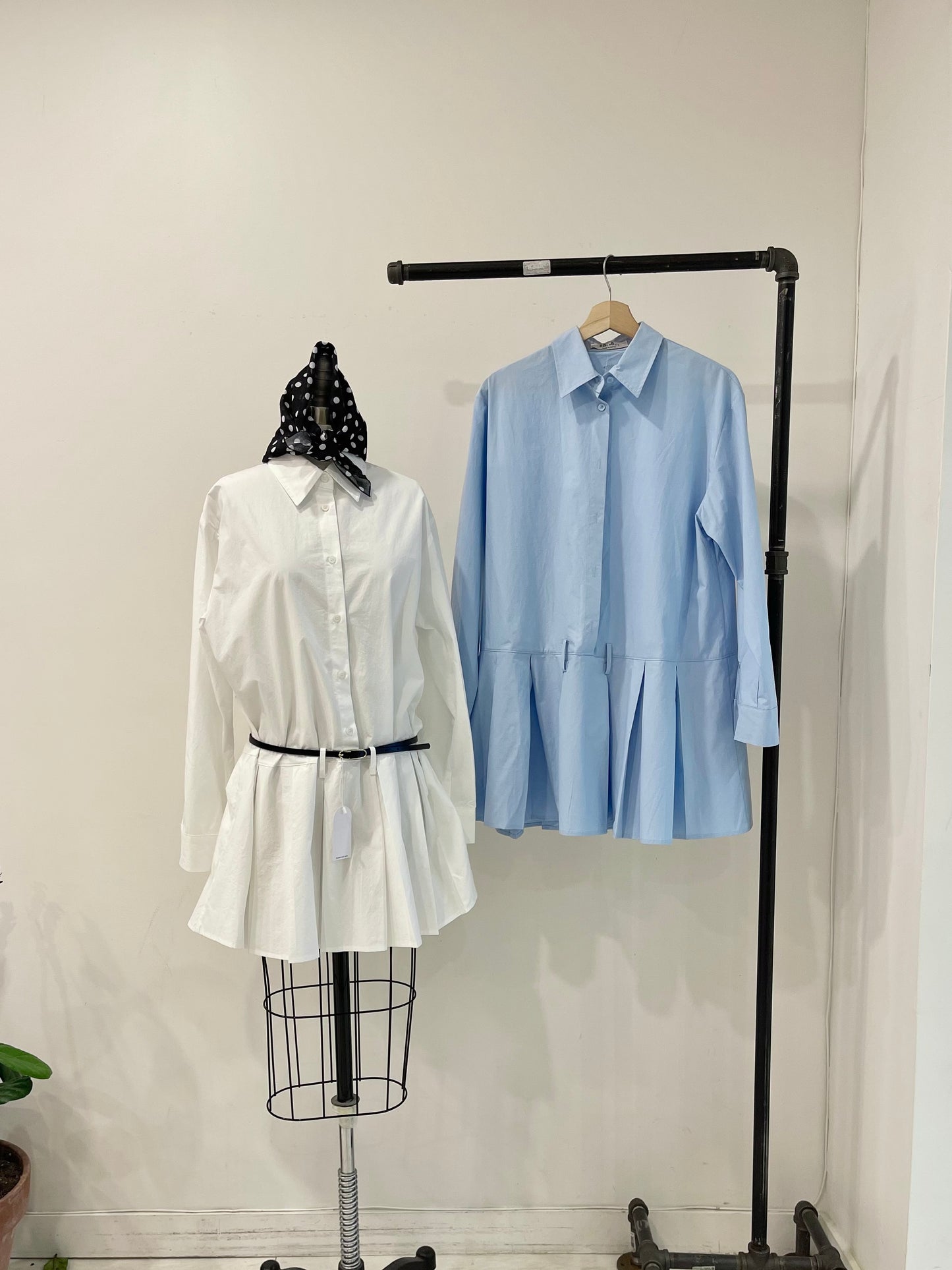 JOSIE Pleated shirtdress