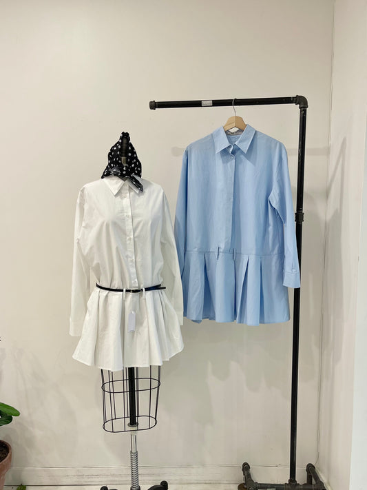 JOSIE Pleated shirtdress