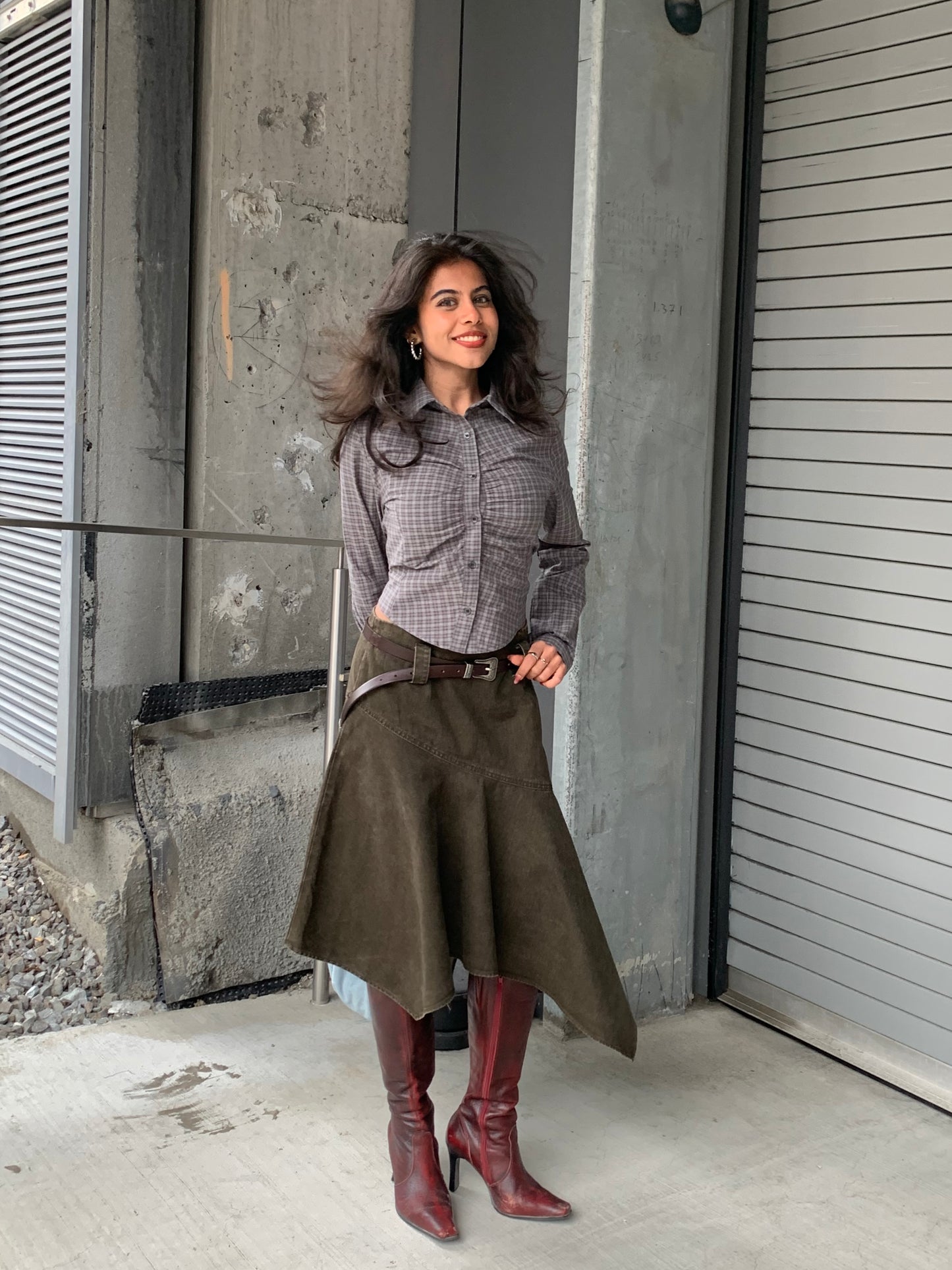 ZOOM Asymmetric A-line skirt