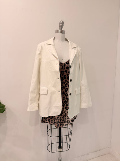 KOOL Vegan leather blazer