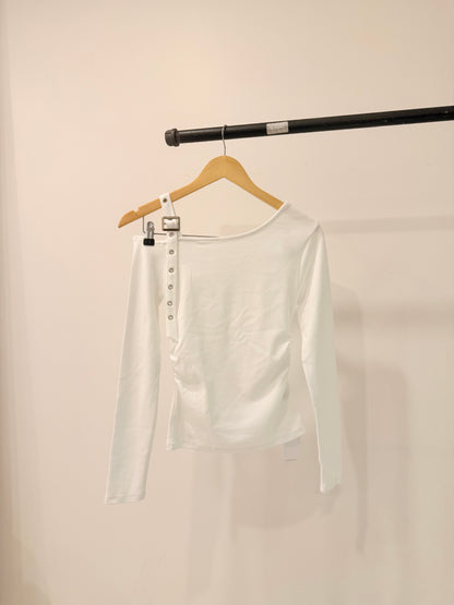 PARCH Belted shoulder top