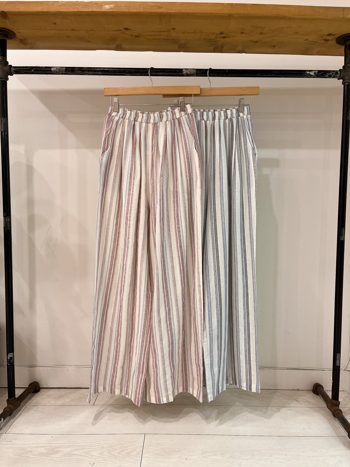 GEBO Stripe linen pants