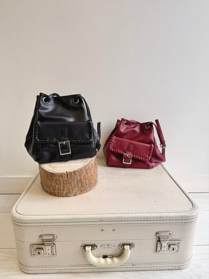 GEMMA Faux-leather bucket bag
