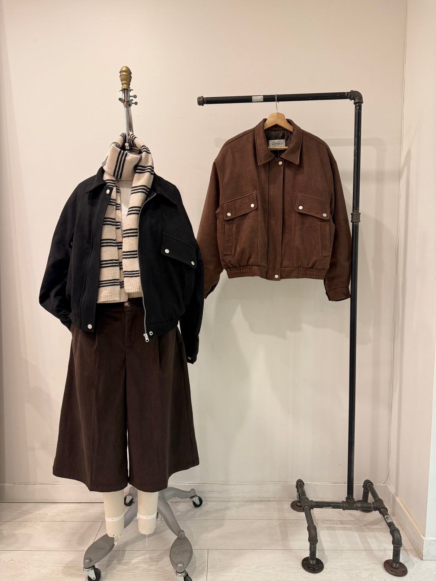 MELIN Insulated suede bomber