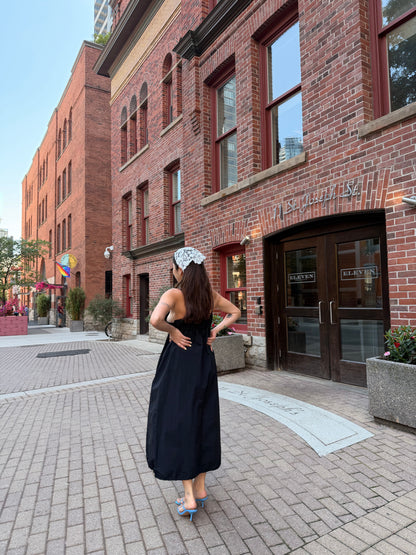 ELODIE Shirred maxi dress