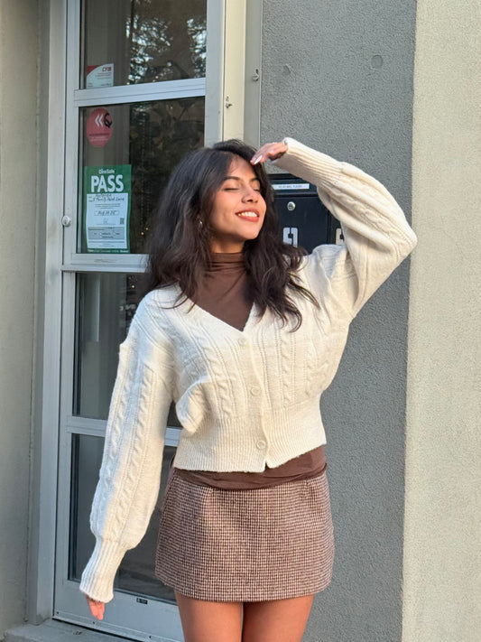 TIDE Cable-knit cardigan