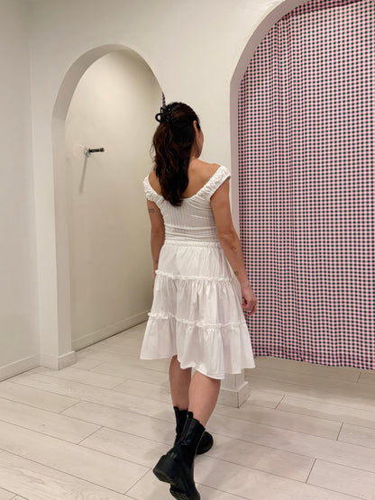 NADIA Midi tiered skirt