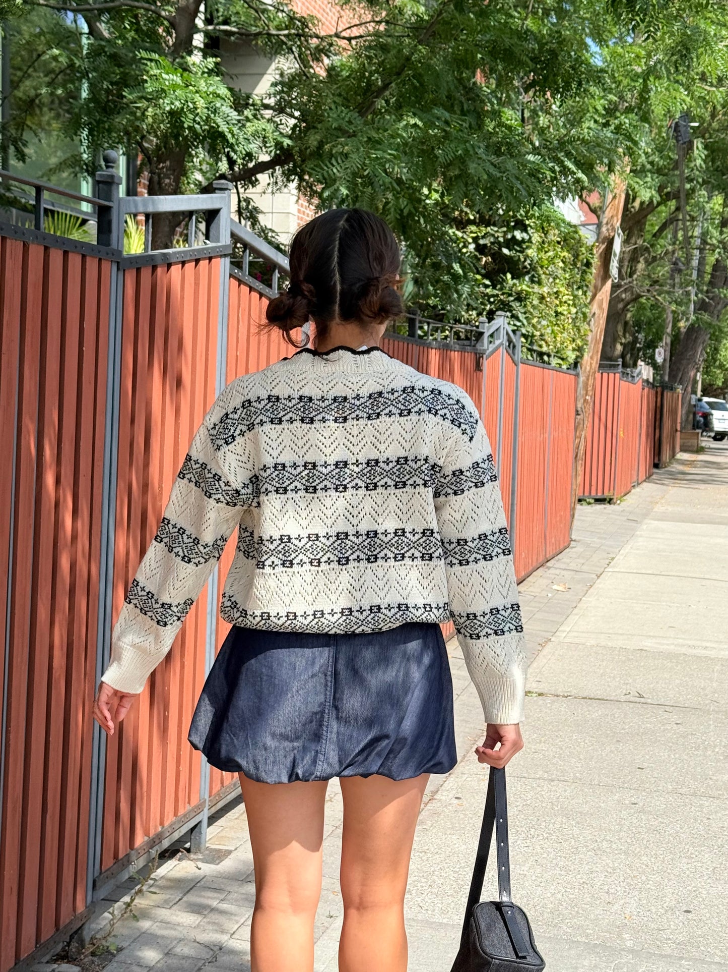 COZY  Printed cardigan