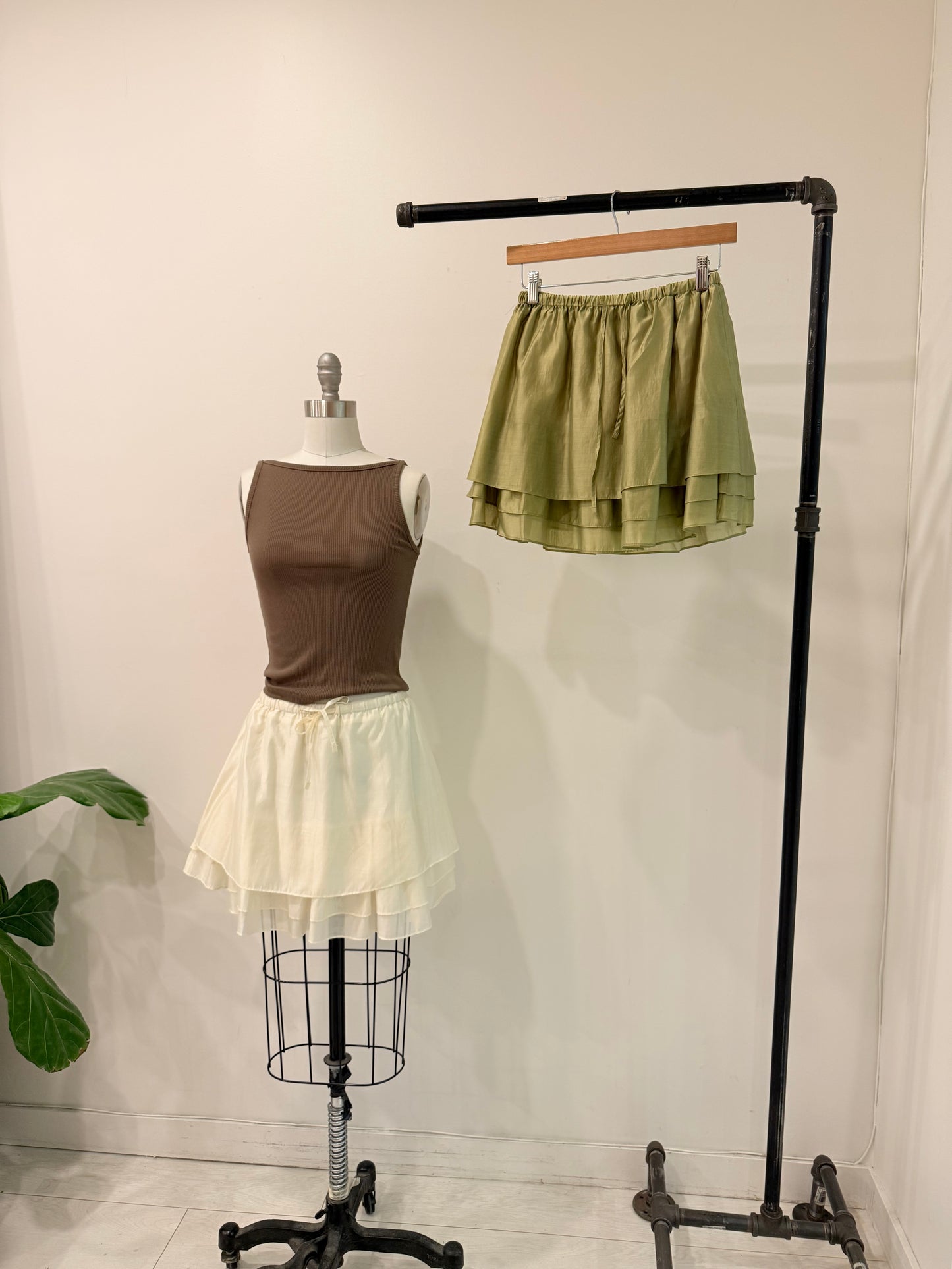 ROMMY Layered mini skirt