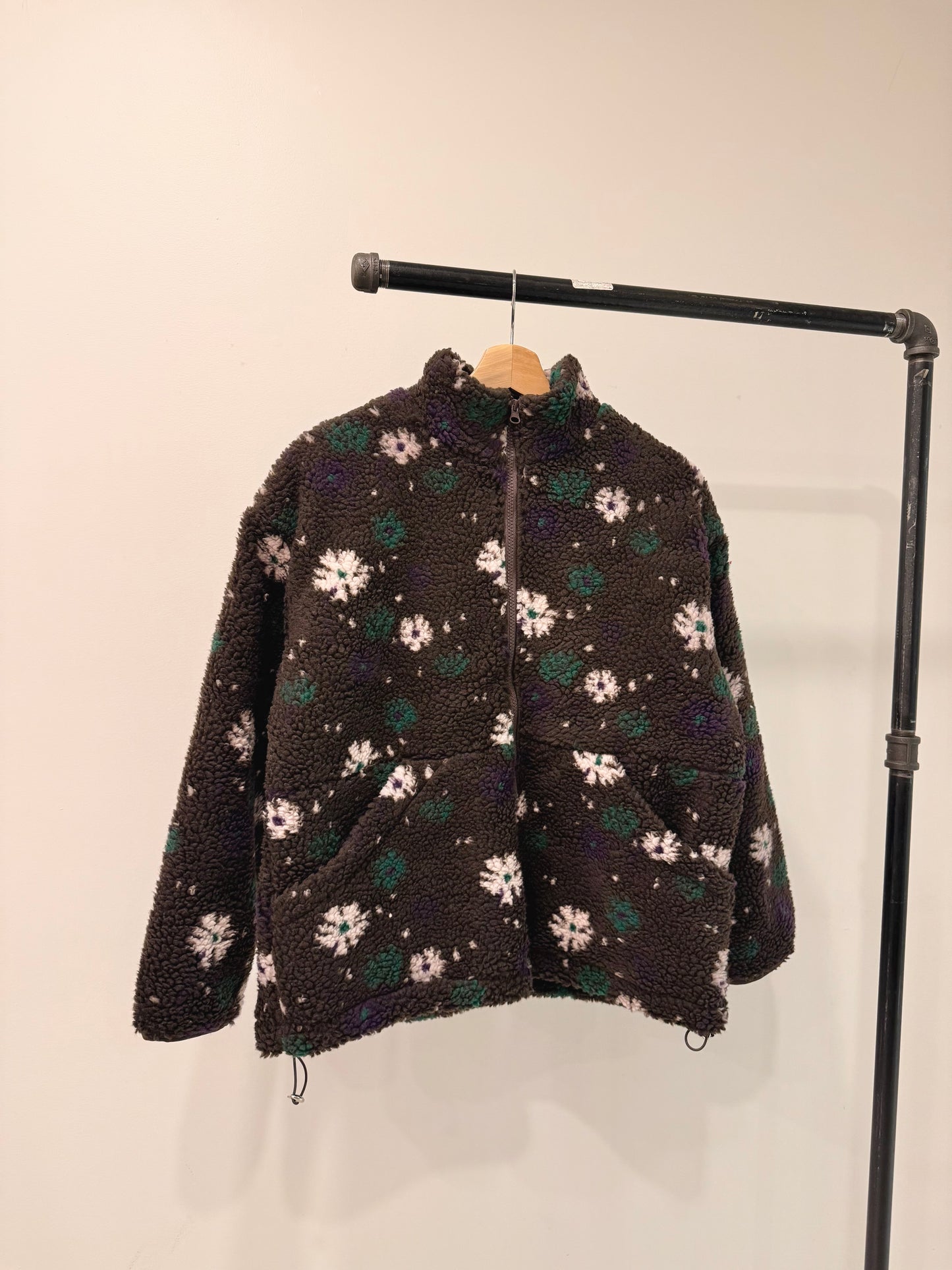 TUBE Flower print fleece jacket