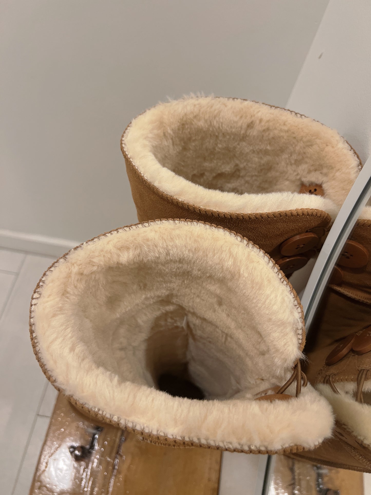 NELLA Knee high sherpa boots