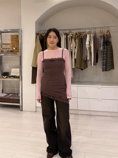 PAULA Asymmetrical slip dress