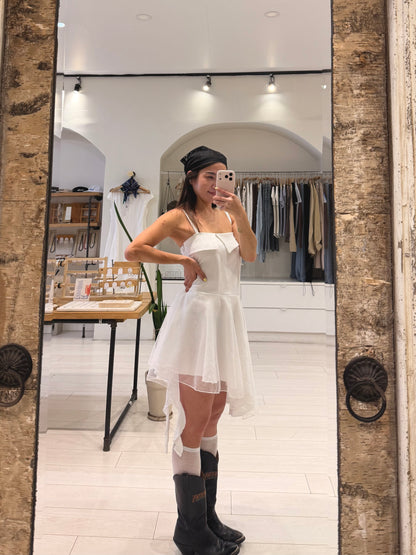 WILLA Asymmetric strap dress