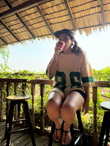 PLEX 88 oversized crochet top