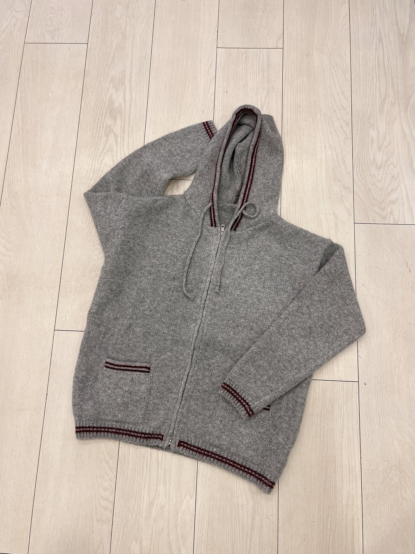 RAEL Hooded zip-up sweater