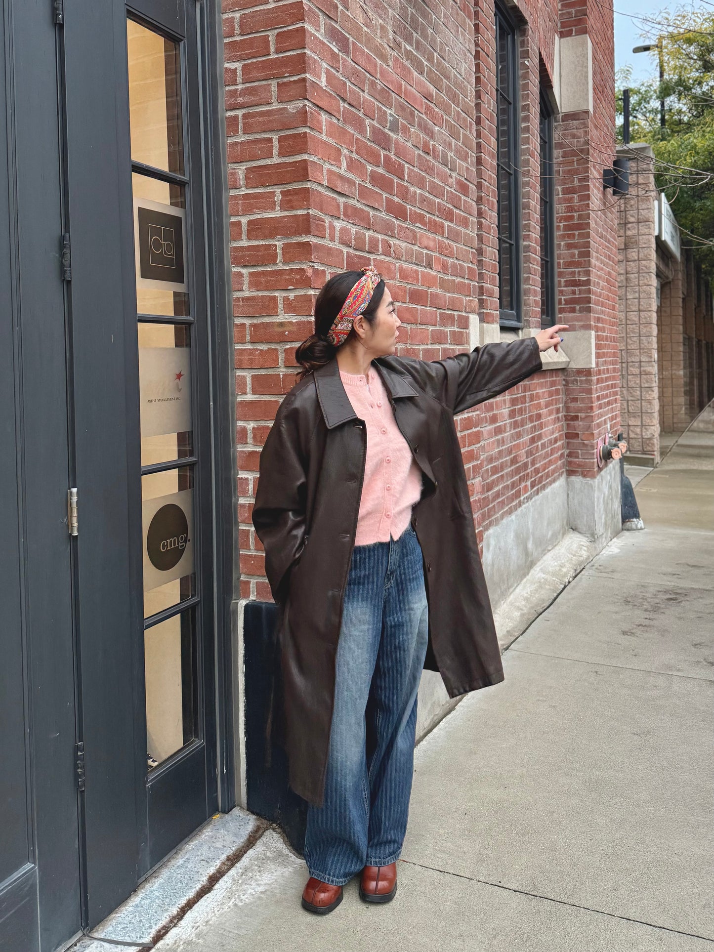 MAYBE Vegan leather coat