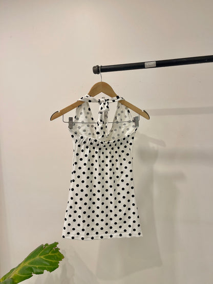 MILA Polkadot halter top