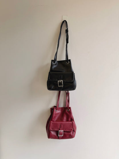 GEMMA Faux-leather bucket bag