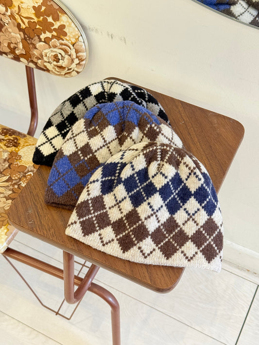 RATE Argyle beanie