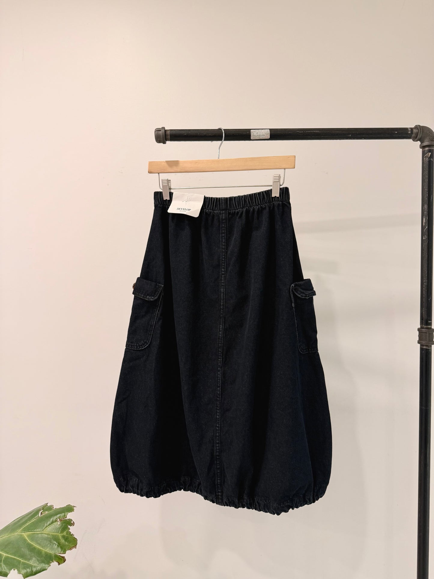 FLEET Denim balloon skirt