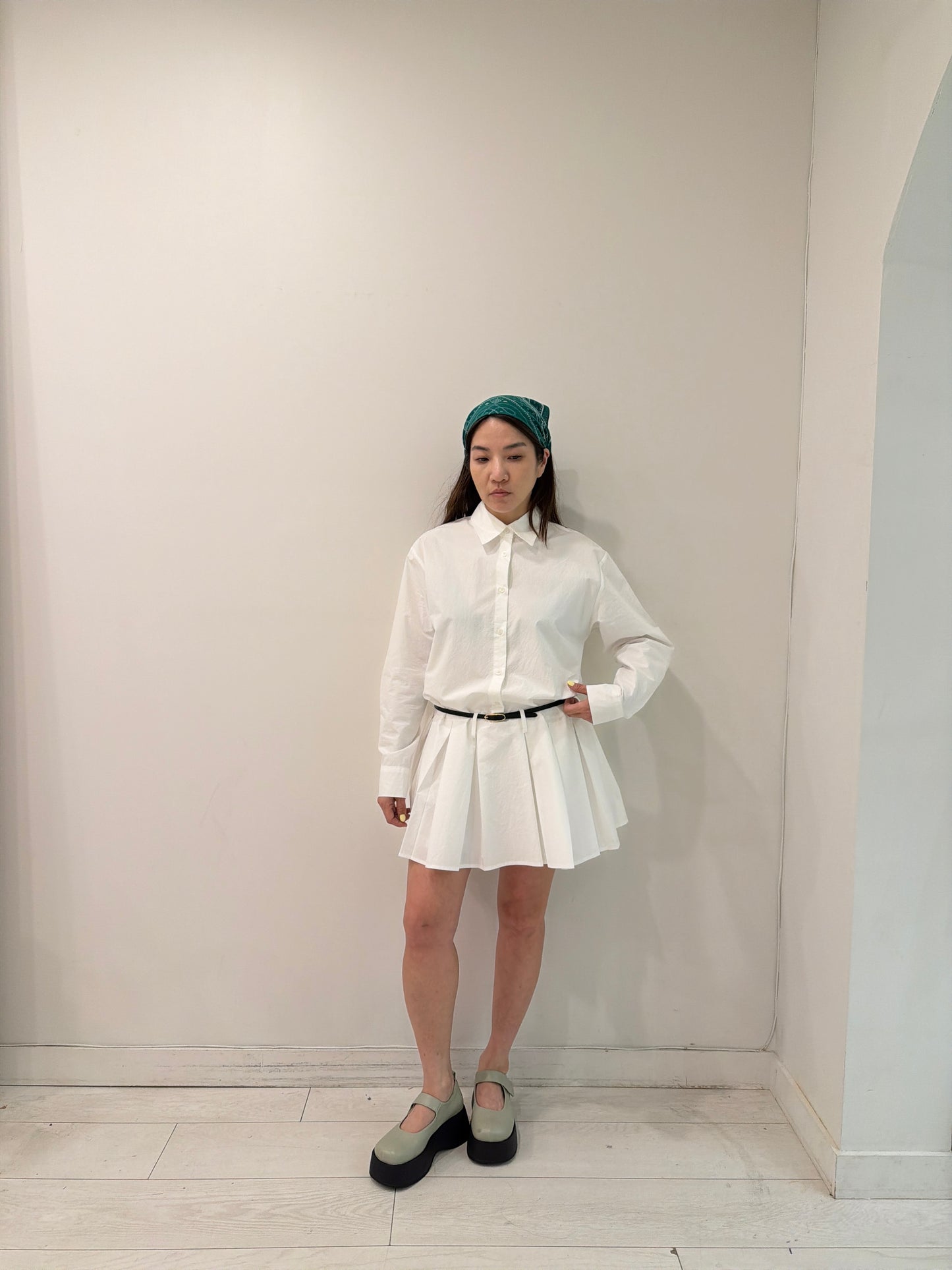 JOSIE Pleated shirtdress