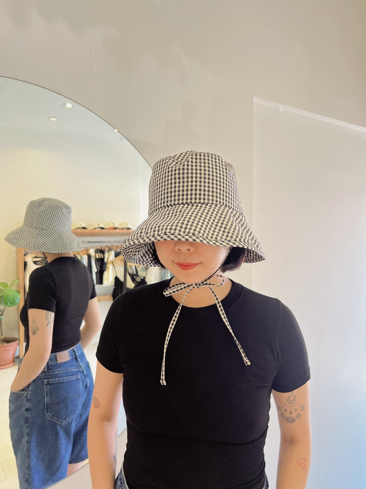 EMMY Checkered bucket hat